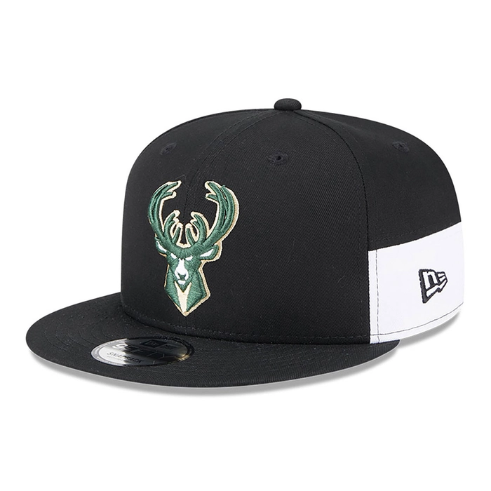 MILWAUKEE BUCKS MULTI PATCH 9FIFTY SNAPBACK CAP 'BLACK'