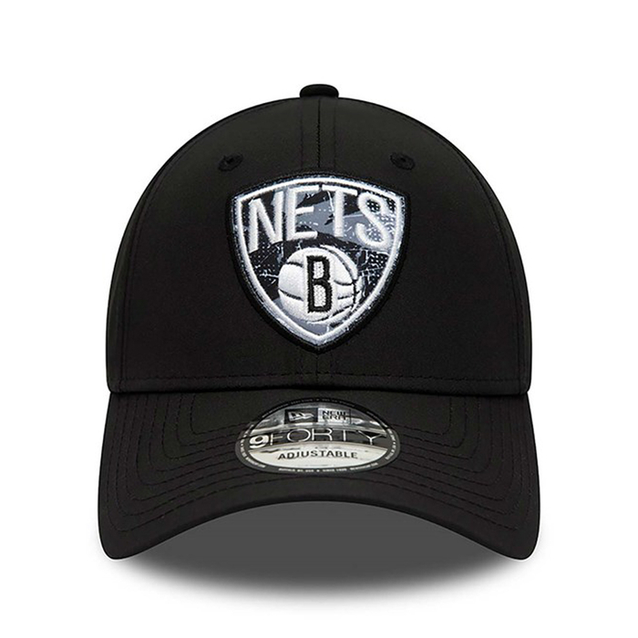 BROOKLYN NETS NBA PRINT INFILL 9FORTY CAP 'BLACK'