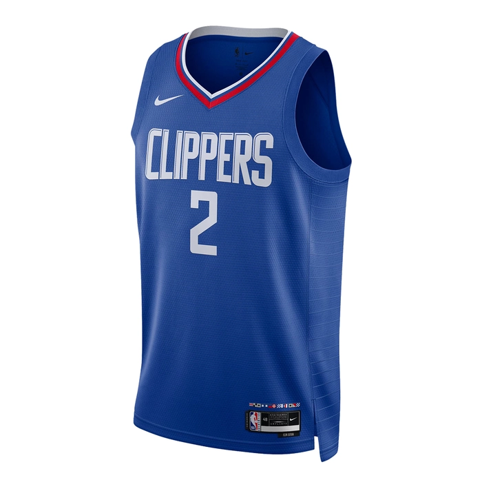 NIKE LA CLIPPERS KAWHI LEONARD DRI-FIT NBA SWINGMAN ICON EDITION 2022/23 JERSEY 'BLUE'