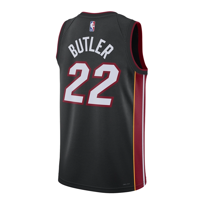 NIKE MIAMI HEAT JIMMY BUTLER DRI-FIT NBA SWINGMAN ICON EDITION 2022/23 JERSEY 'BLACK'