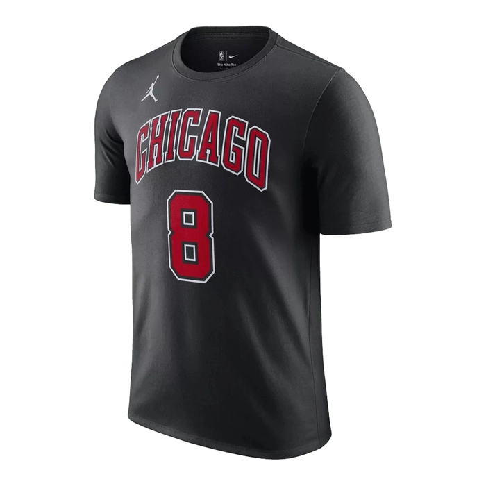 New Era - CHICAGO BULLS NBA LARGE GRAPHIC BLACK OVERSIZED T-SHIRT