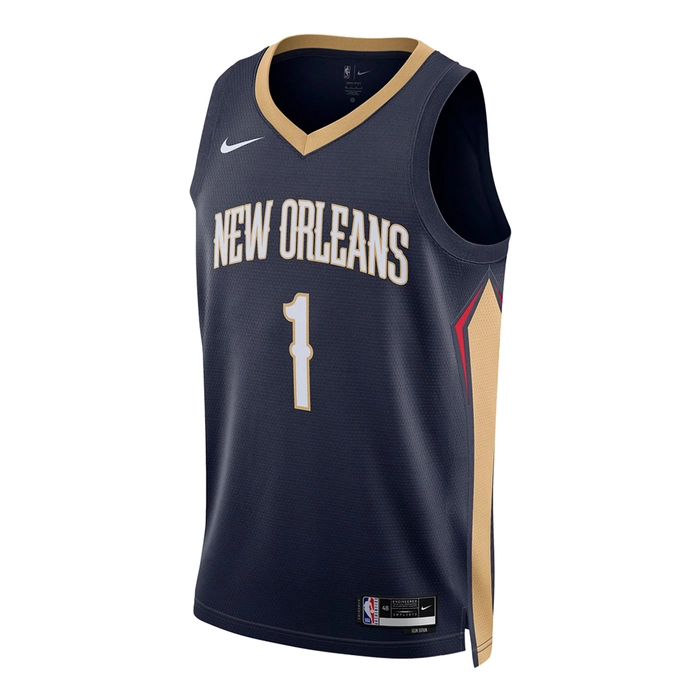 NIKE NEW ORLEANS PELICANS WILLIAMSON DRI-FIT NBA SWINGMAN ICON EDITION JERSEY 2022/23 'BLUE'