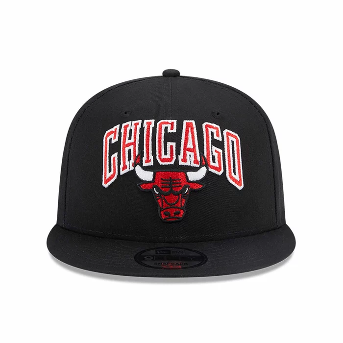 CHICAGO BULLS NBA PATCH 9FIFTY SNAPBACK CAP 'BLACK'