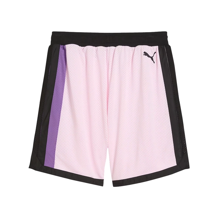 PUMA MELO IRIDESCENT MESH SHORTS 'PINK'