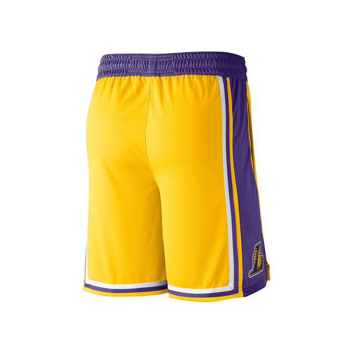 NIKE LOS ANGELES LAKERS ICON EDITION NBA SWINGMAN SHORTS 'YELLOW/PURPLE'