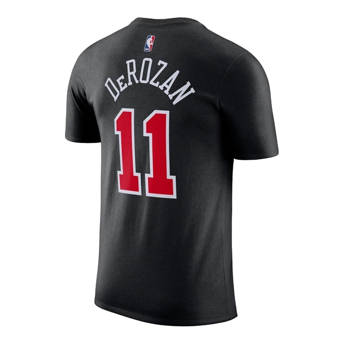 NIKE CHICAGO BULLS DEMAR DEROZAN #11 CITY EDITION NBA T-SHIRT 'BLACK'