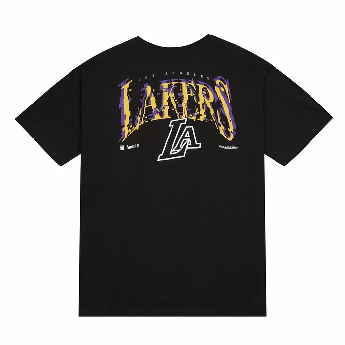 MITCHELL & NESS X SUGA GLITCH T-SHIRT LOS ANGELES LAKERS 'BLACK'