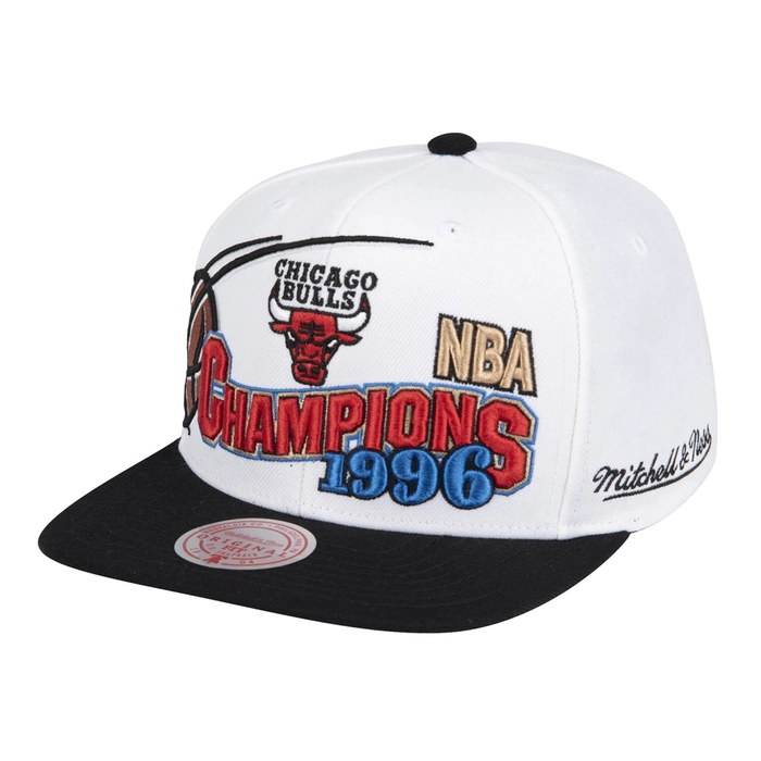 NBA 96 CHAMPIONS WAVE 2T SNAPBACK HWC CHICAGO BULLS 'WHITE/BLACK'
