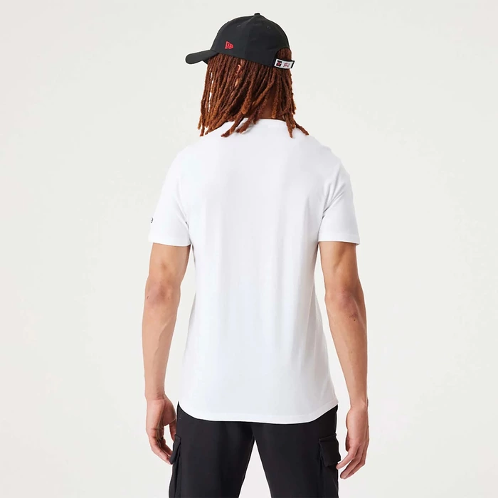 CHICAGO BULLS NBA SCRIPT T-SHIRT 'WHITE'