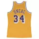 SWINGMAN JERSEY LOS ANGELES LAKERS HOME 1996-97 SHAQUILLE O'NEAL 'YELLOW'
