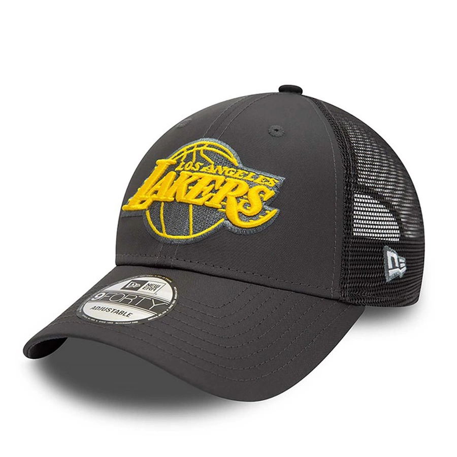 LOS ANGELES LAKERS NBA HOME FIELD 9FORTY TRUCKER CAP 'BLACK'