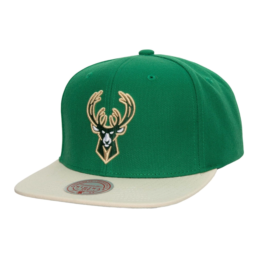 NBA TEAM TWO TONE 2.0 SNAPBACK NBA MILWAUKEE BUCKS 'GREEN/TAN'