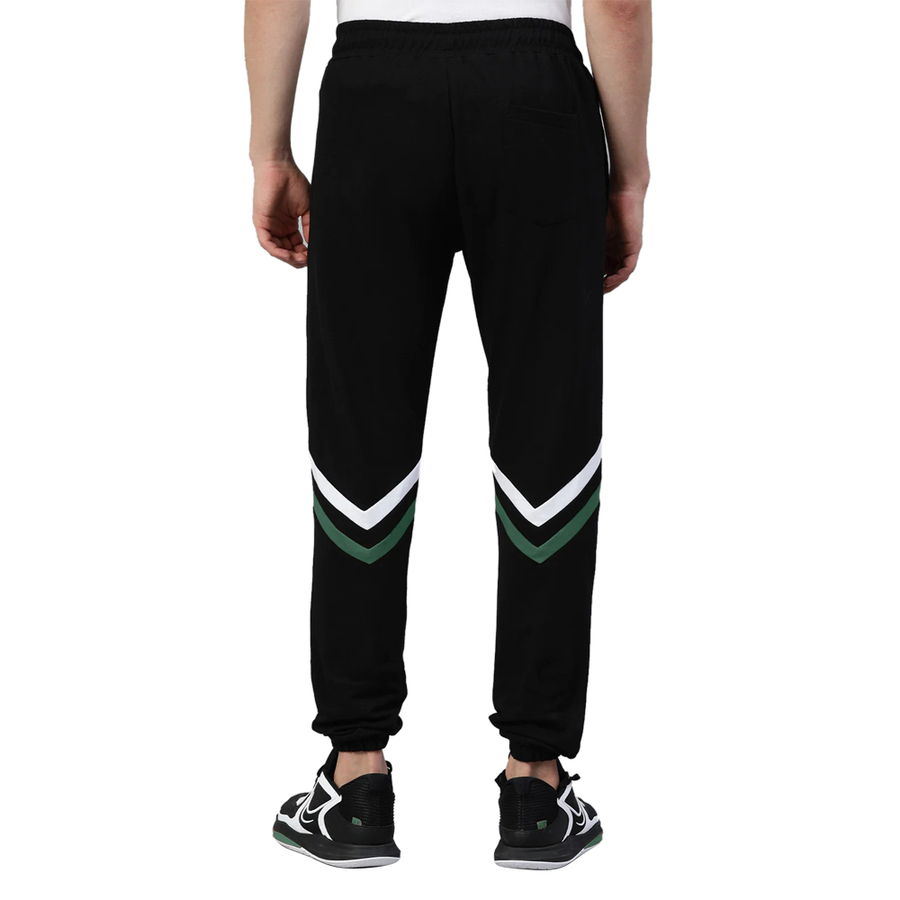 MILWAUKEE BUCKS CONTRAST STRIPE JOGGERS 'BLACK'