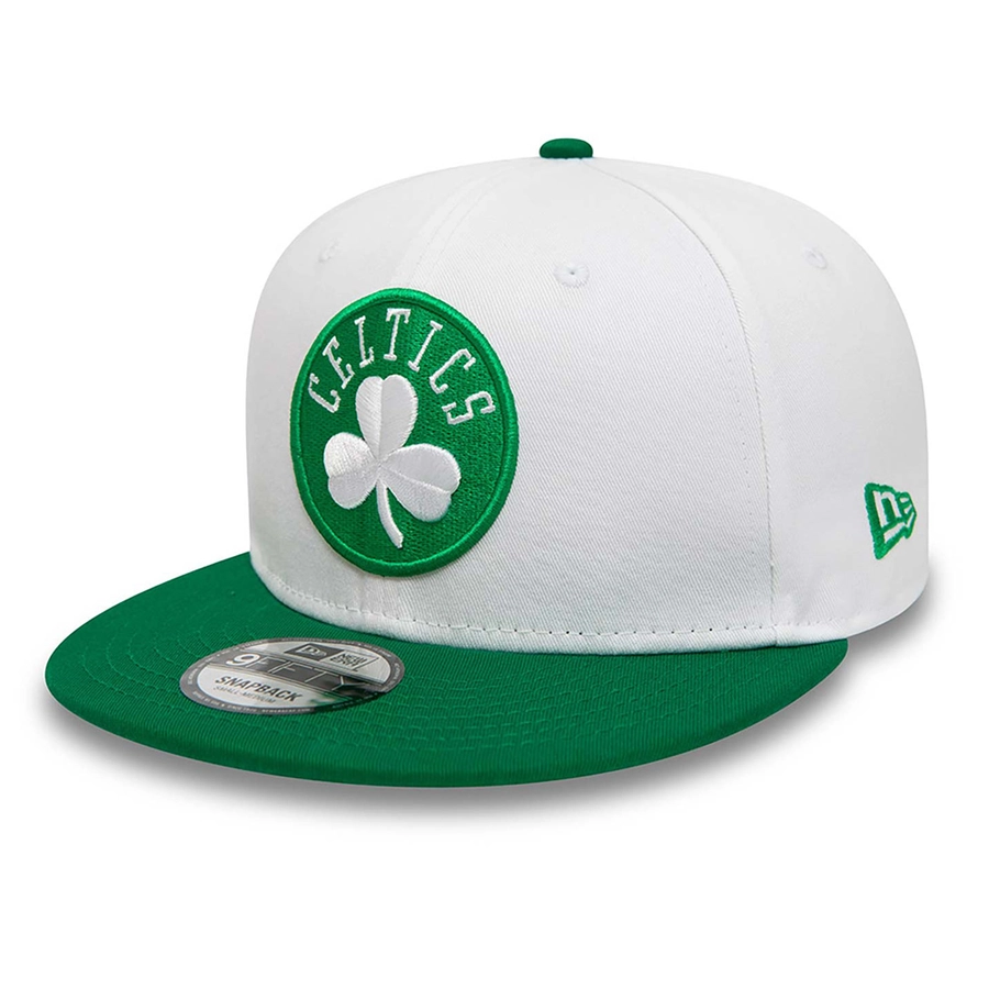 BOSTON CELTICS NBA CROWN PATCHES 9FIFTY SNAPBACK CAP 'WHITE'