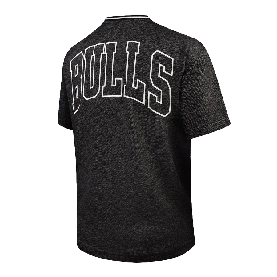 CHICAGO BULLS OVERSIZED TEXTURED T-SHIRT 'BLACK/GREY'