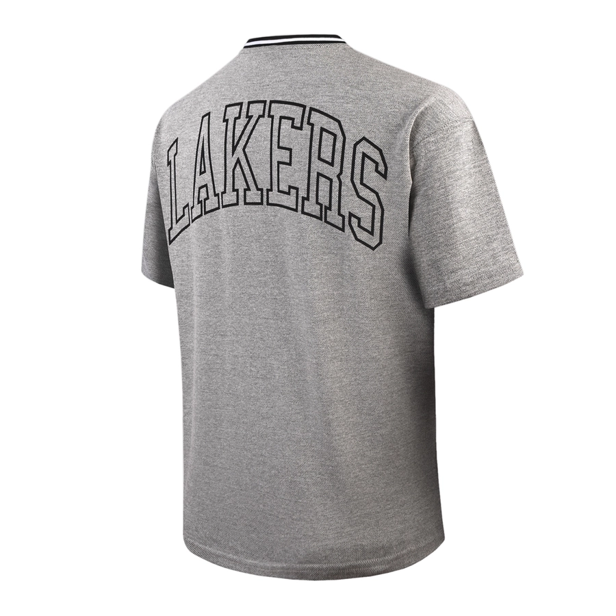 LOS ANGELES LAKERS OVERSIZED TEXTURED T-SHIRT 'GREY'