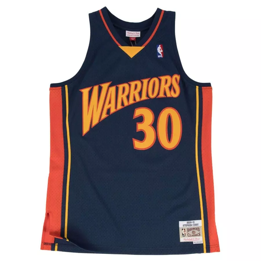 SWINGMAN JERSEY GOLDEN STATE WARRIORS ROAD 2009-10 STEPHEN CURRY 'BLUE'