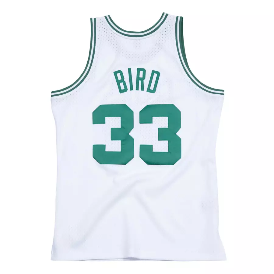 SWINGMAN JERSEY BOSTON CELTICS HOME 1985-86 LARRY BIRD 'WHITE'