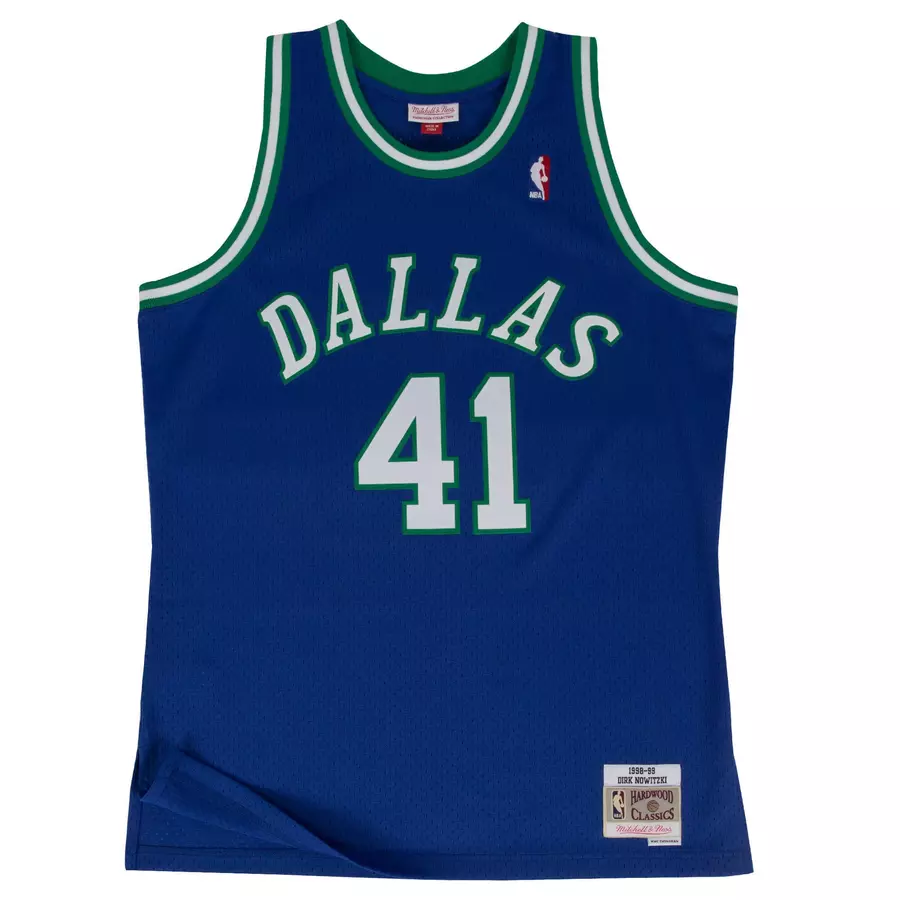 SWINGMAN JERSEY DALLAS MAVERICKS ROAD 1998-99 DIRK NOWITZKI 'BLUE'
