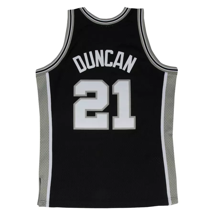 SWINGMAN JERSEY SAN ANTONIO SPURS ROAD 1998-99 TIM DUNCAN 'BLACK'