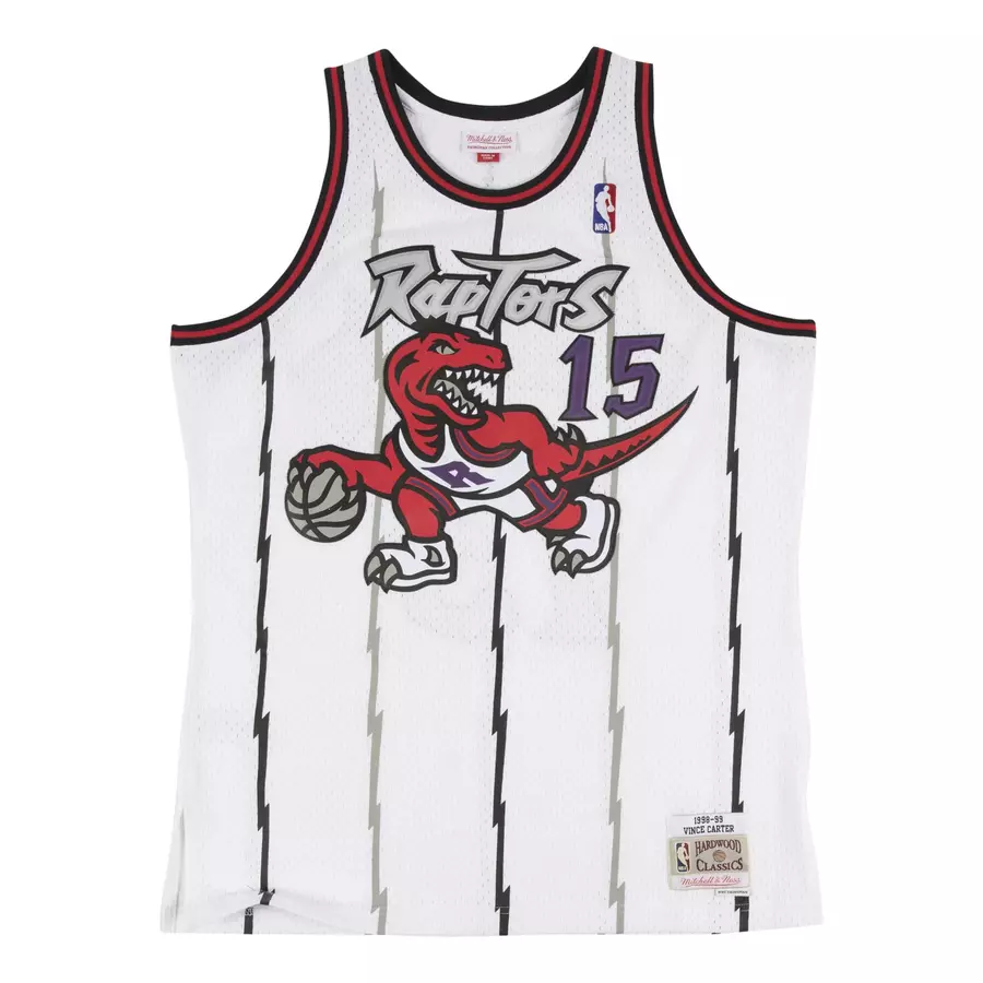 SWINGMAN JERSEY TORONTO RAPTORS HOME 1998-99 VINCE CARTER 'WHITE'