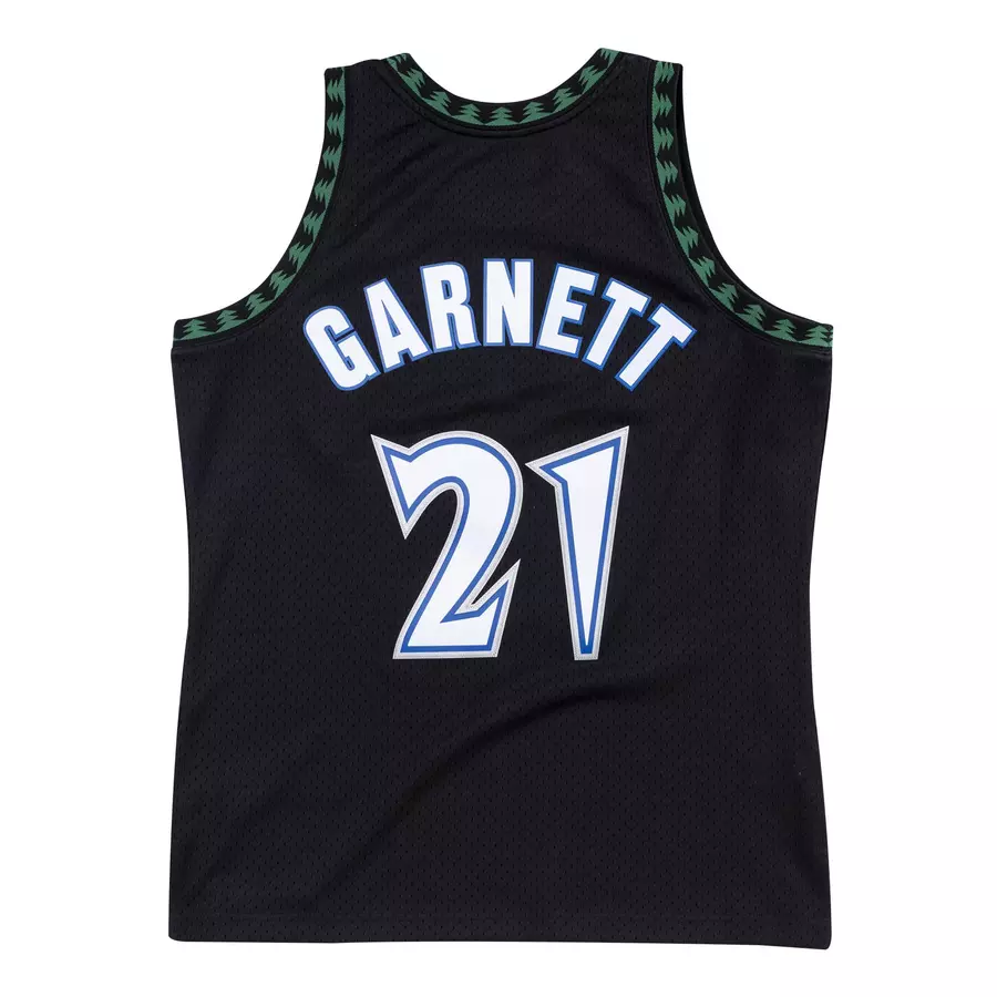SWINGMAN JERSEY MINNESOTA TIMBERWOLVES ALTERNATE 1997-98 KEVIN GARNETT 'BLACK'