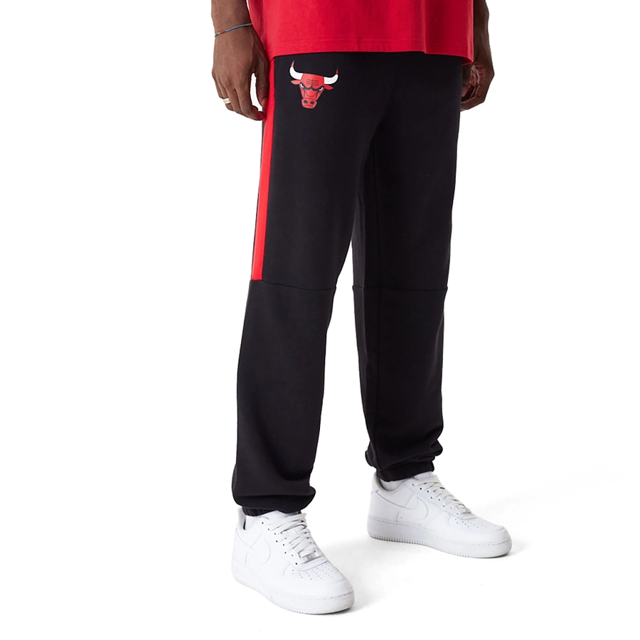 CHICAGO BULLS NBA COLOUR BLOCK JOGGERS 'BLACK'