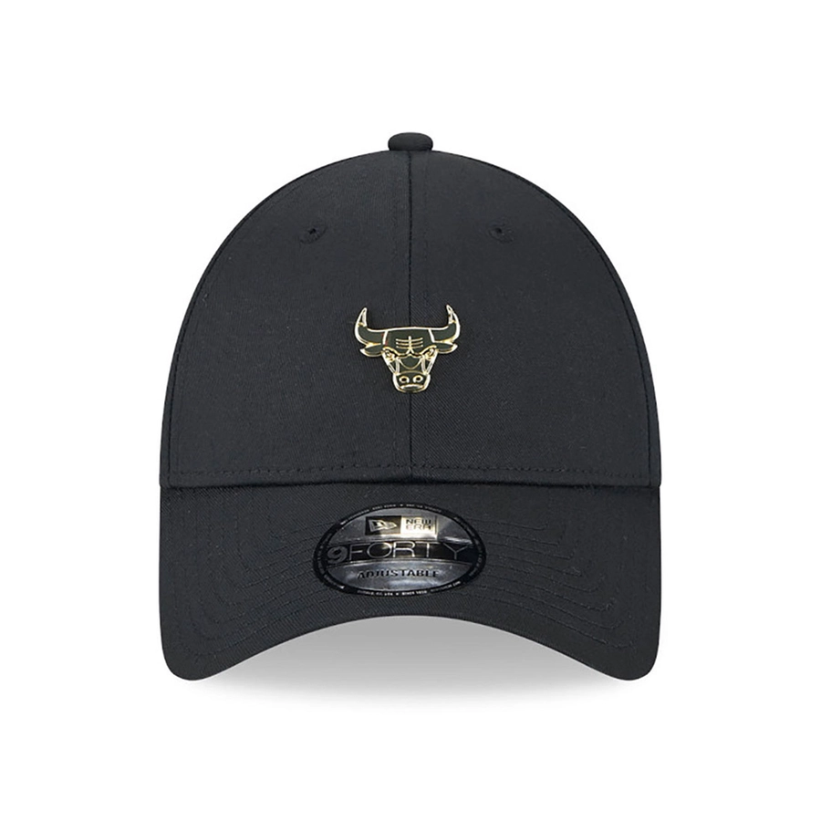 CHICAGO BULLS PIN LOGO 9FORTY ADJUSTABLE CAP 'BLACK'