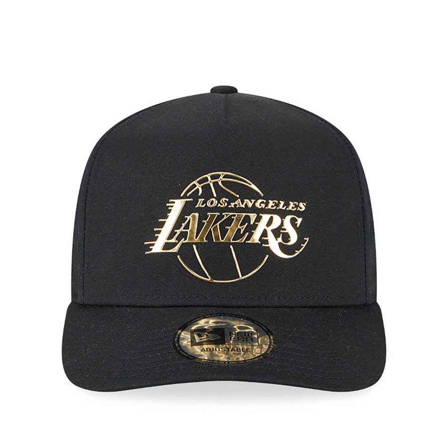 LOS ANGELES LAKERS FOIL PACK A-FRAME TRUCKER CAP 'BLACK'