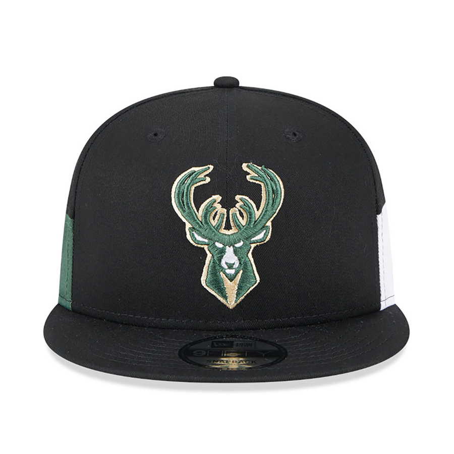 MILWAUKEE BUCKS MULTI PATCH 9FIFTY SNAPBACK CAP 'BLACK'