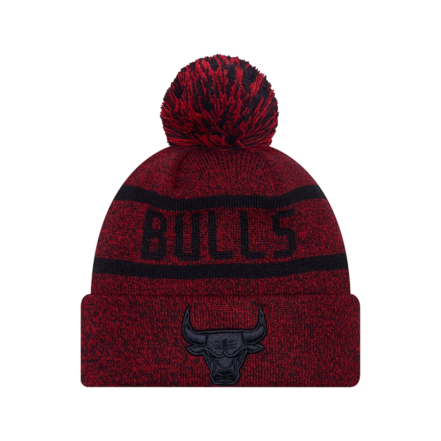 CHICAGO BULLS JAKE BOBBLE KNIT BEANIE HAT 'RED'