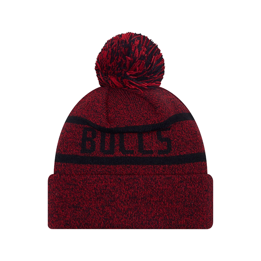 CHICAGO BULLS JAKE BOBBLE KNIT BEANIE HAT 'RED'
