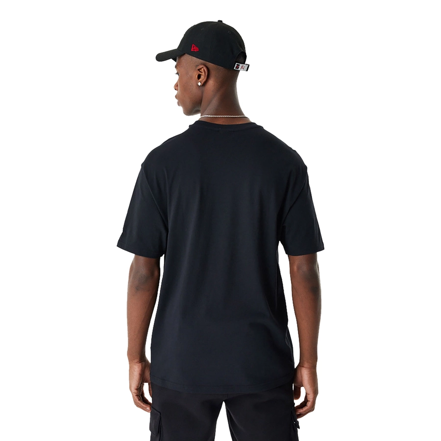 CHICAGO BULLS NBA RETRO GRAPHIC BLACK OVERSIZED T-SHIRT 'BLACK'