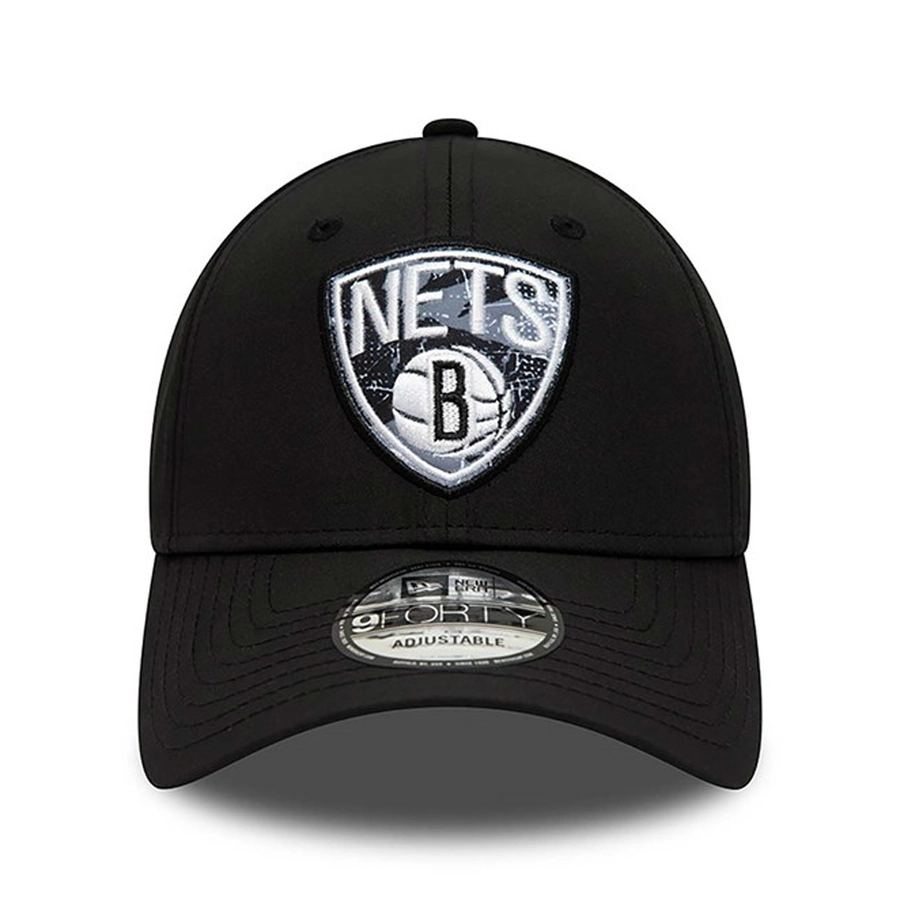 BROOKLYN NETS NBA PRINT INFILL 9FORTY CAP 'BLACK'