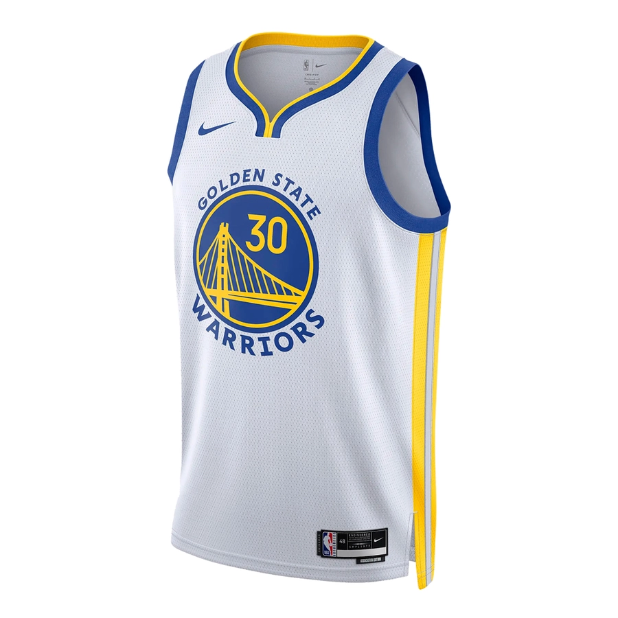 NIKE GOLDEN STATE WARRIORS STEPHEN CURRY DRI-FIT NBA SWINGMAN ASSOCIATION EDITION 2022/23 JERSEY 'WHITE'