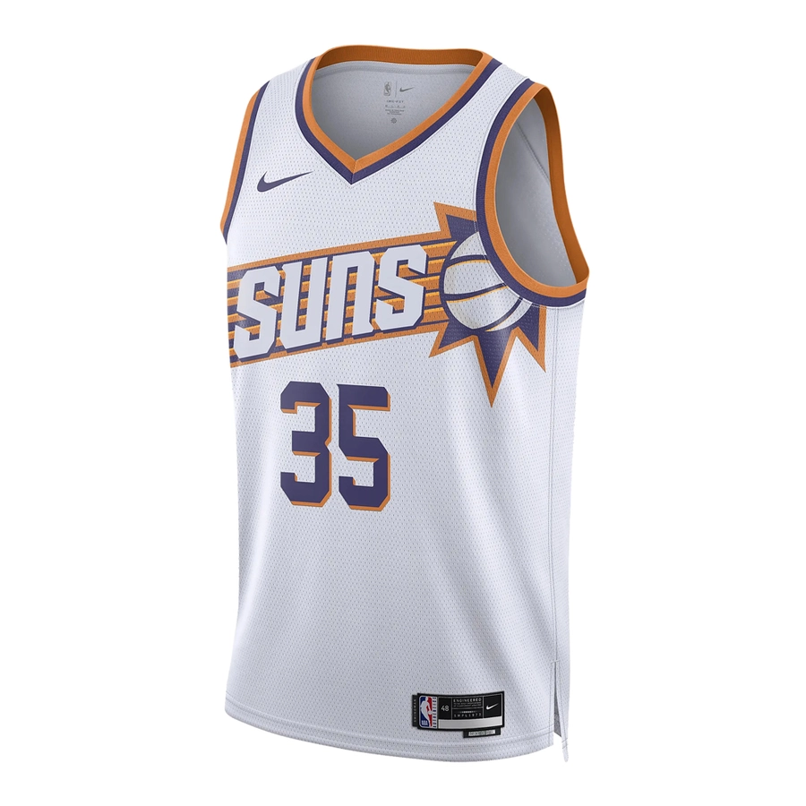 NIKE PHOENIX SUNS KEVIN DURANT DRI-FIT NBA SWINGMAN ASSOCIATION EDITION 2022/23 JERSEY 'WHITE'