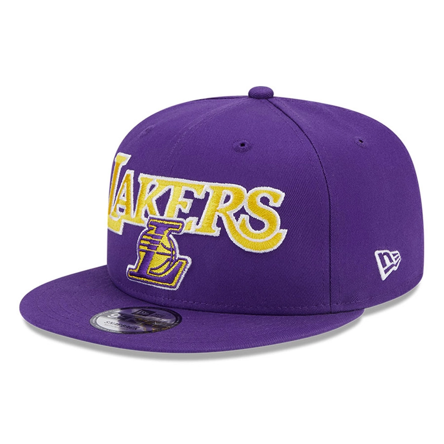 LOS ANGELES LAKERS NBA PATCH 9FIFTY SNAPBACK CAP 'PURPLE/GOLD'