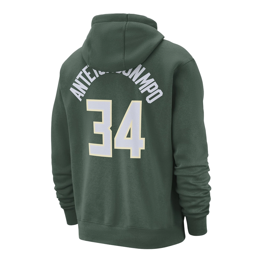 NIKE MILWAUKEE BUCKS CLUB GIANNIS ANTETOKOUNMPO NBA PULLOVER HOODIE 'GREEN'