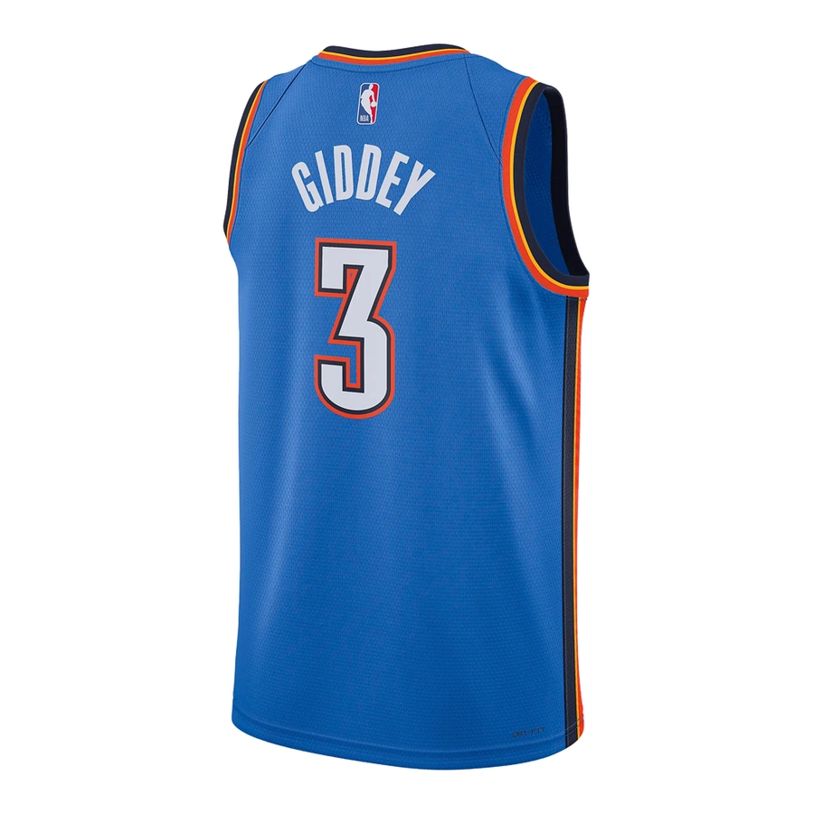 NIKE OKLAHOMA CITY THUNDER JOSH GIDDEY DRI-FIT NBA SWINGMAN ICON EDITION 2022/23 JERSEY 'BLUE'