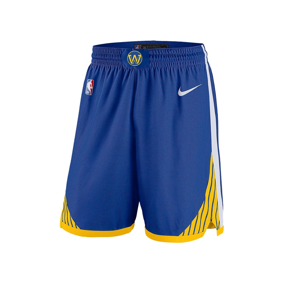 NIKE GOLDEN STATE WARRIORS ICON EDITION NBA SWINGMAN SHORTS 'BLUE'