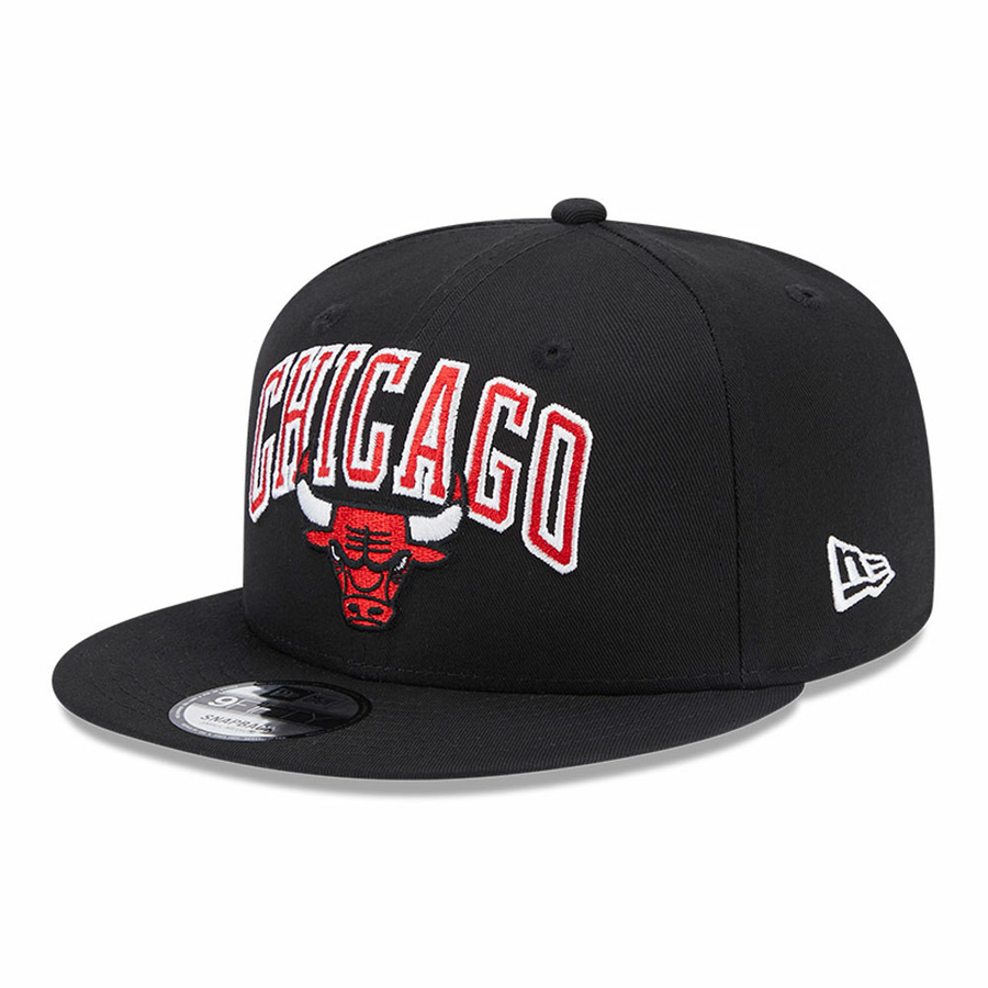 CHICAGO BULLS NBA PATCH 9FIFTY SNAPBACK CAP 'BLACK'