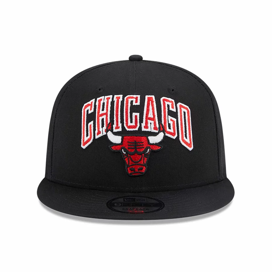 CHICAGO BULLS NBA PATCH 9FIFTY SNAPBACK CAP 'BLACK'