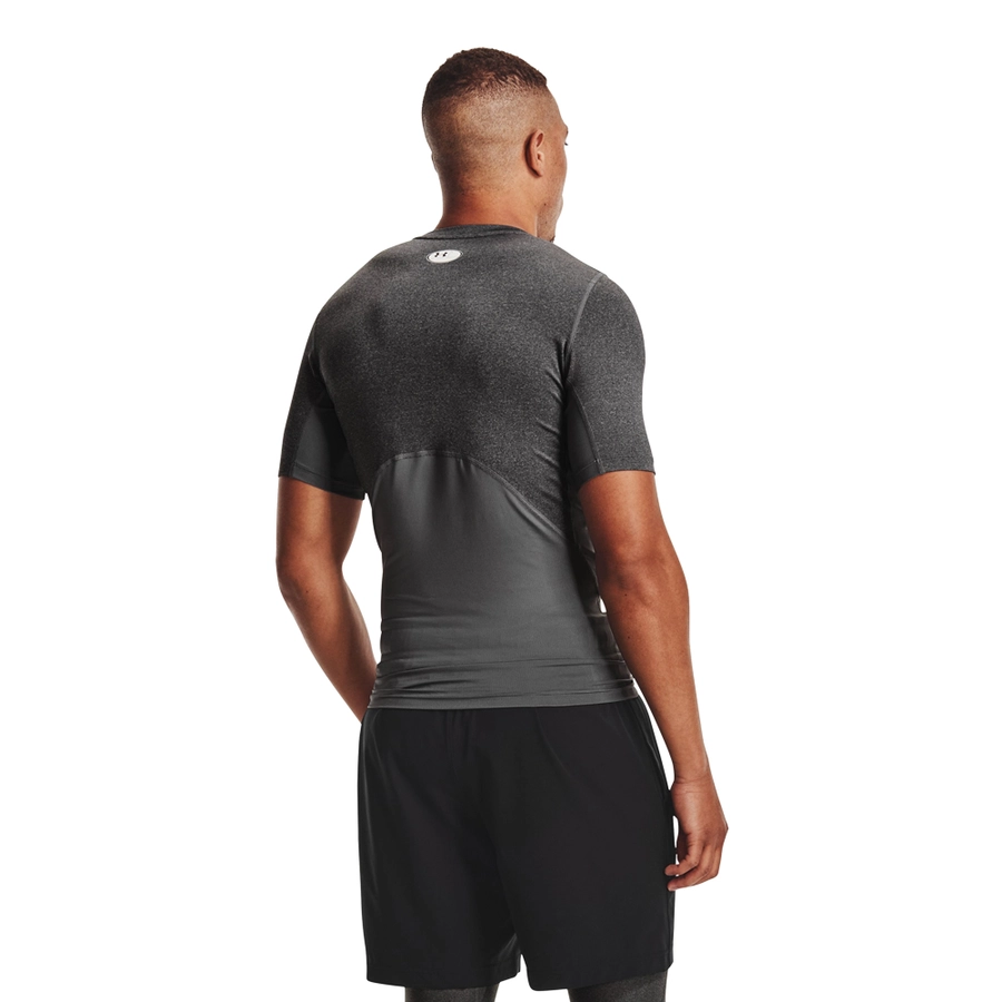 UA HEATGEAR ARMOUR SHORT SLEEVE T-SHIRT 'GREY'