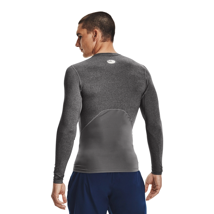 UA HEATGEAR ARMOUR COMP LONG SLEEVE T-SHIRT 'GREY'