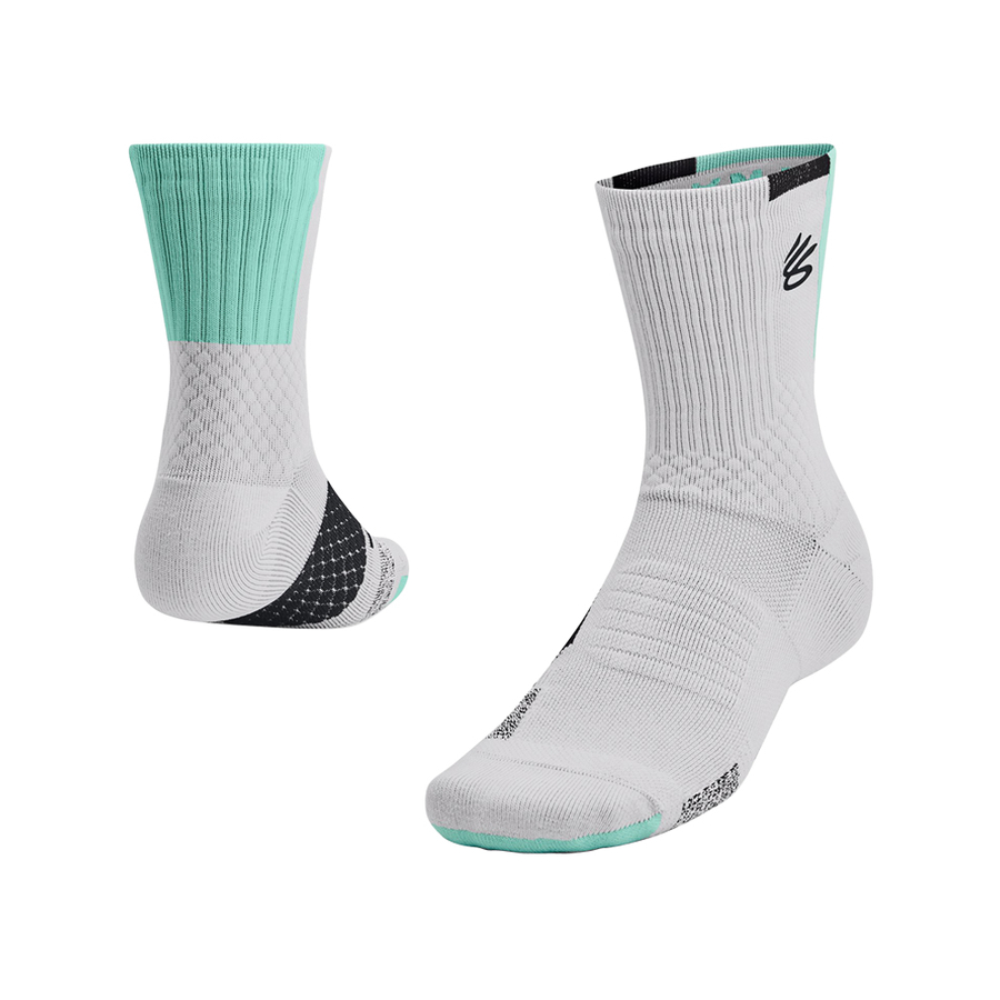 UA CURRY AD PLAYMAKER 1P MID SOCKS 'GREY'