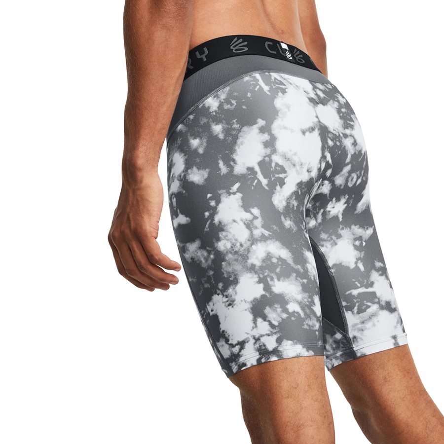 UA CURRY HEATGEAR PRINTED SHORTS 'GREY'