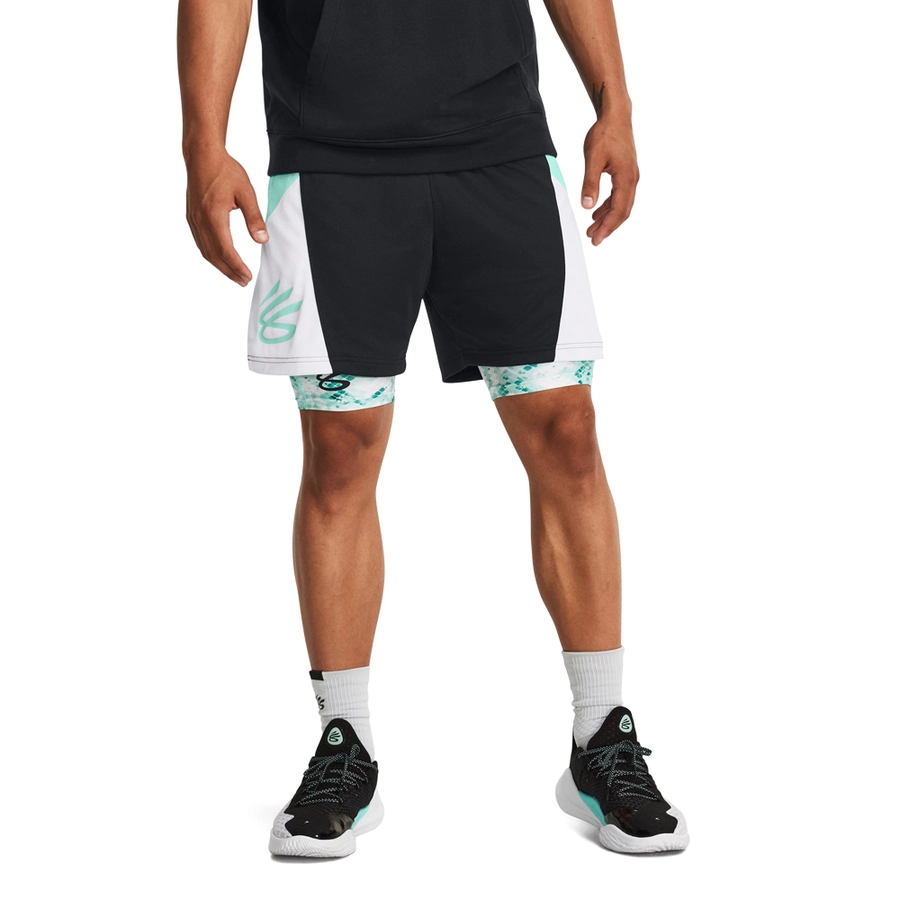 UA CURRY SPLASH SHORTS 'BLACK'