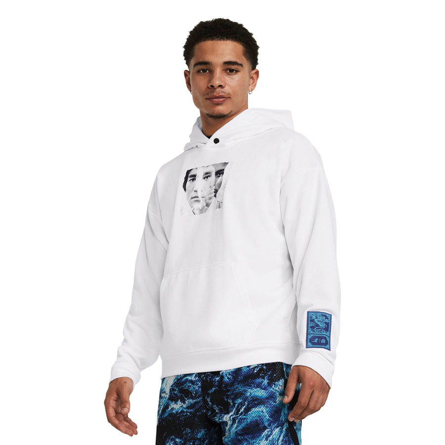 UA STEPH CURRY X BRUCE LEE BE WATER HOODIE 'WHITE'