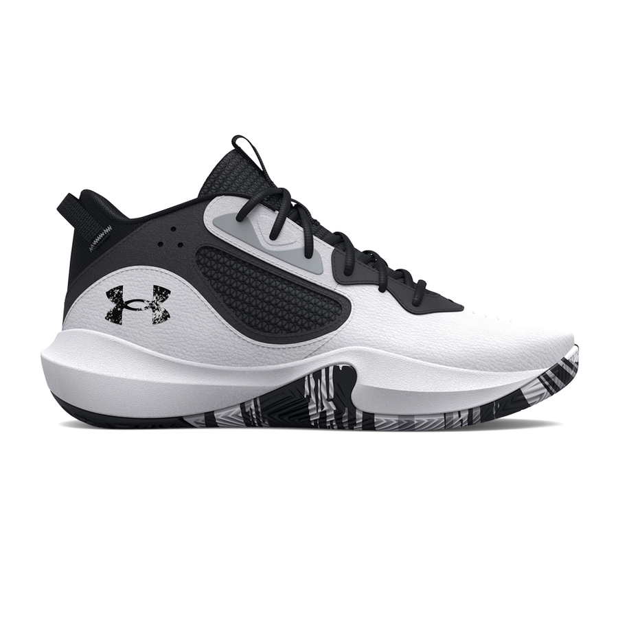 UA LOCKDOWN 6 BASKETBALL SHOES 'WHITE'