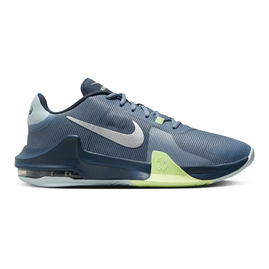 NIKE AIR MAX IMPACT 4 BASKETBALL SHOES 'BARELY VOLT-THUNDER BLUE'